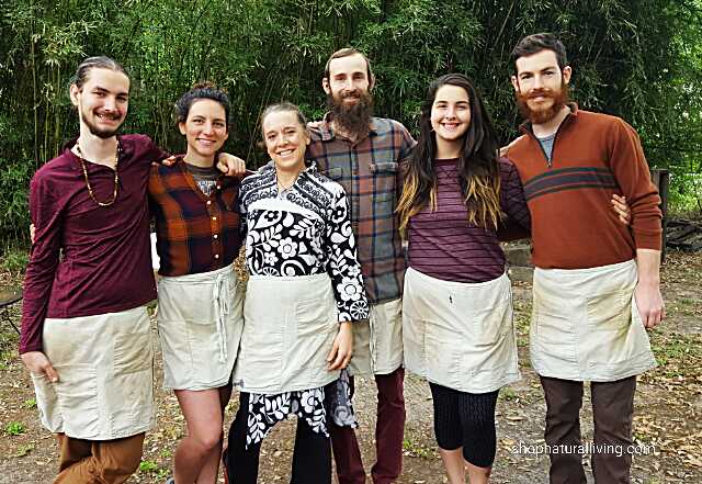 Picture of Natural Living Food Co-op & Cafe Staff of five employees and owner Lisa Piper.